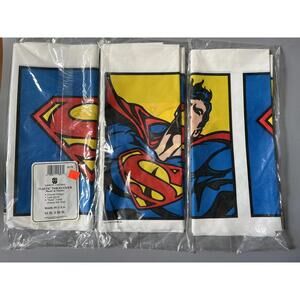1990s deadstock Superman plastic tablecover set (3)